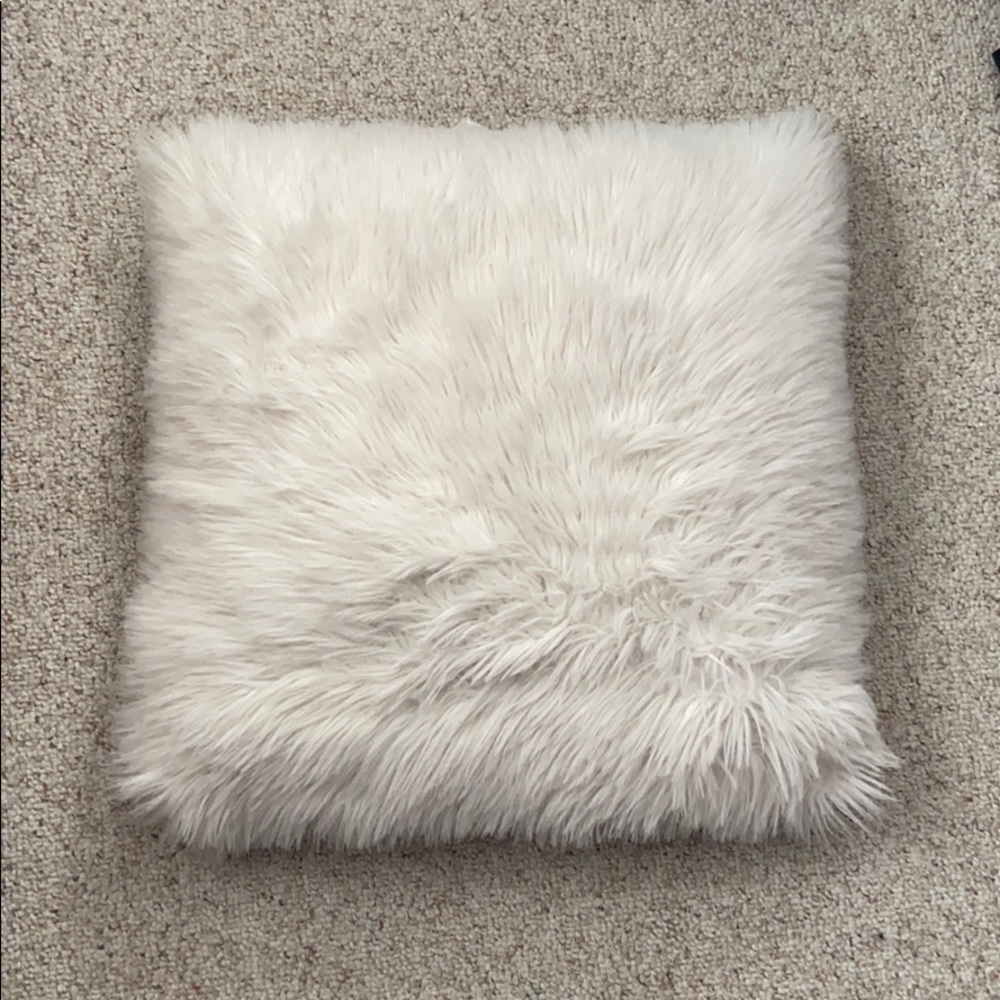 fluffy white pillow